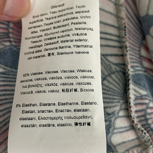 Olsen Amy Tunic Top Shell Novelty Print Round Neck Size 6  Multicolour New - Picture 9 of 12